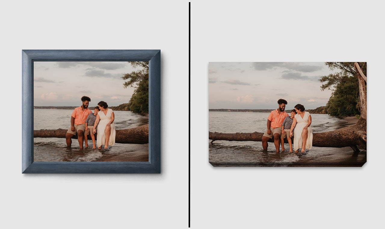Picture Wall Art Your Photo on Custom Canvas Gallery Wrapped 11 x 14  Vertical Print Stretched over Standard Wooden Frame