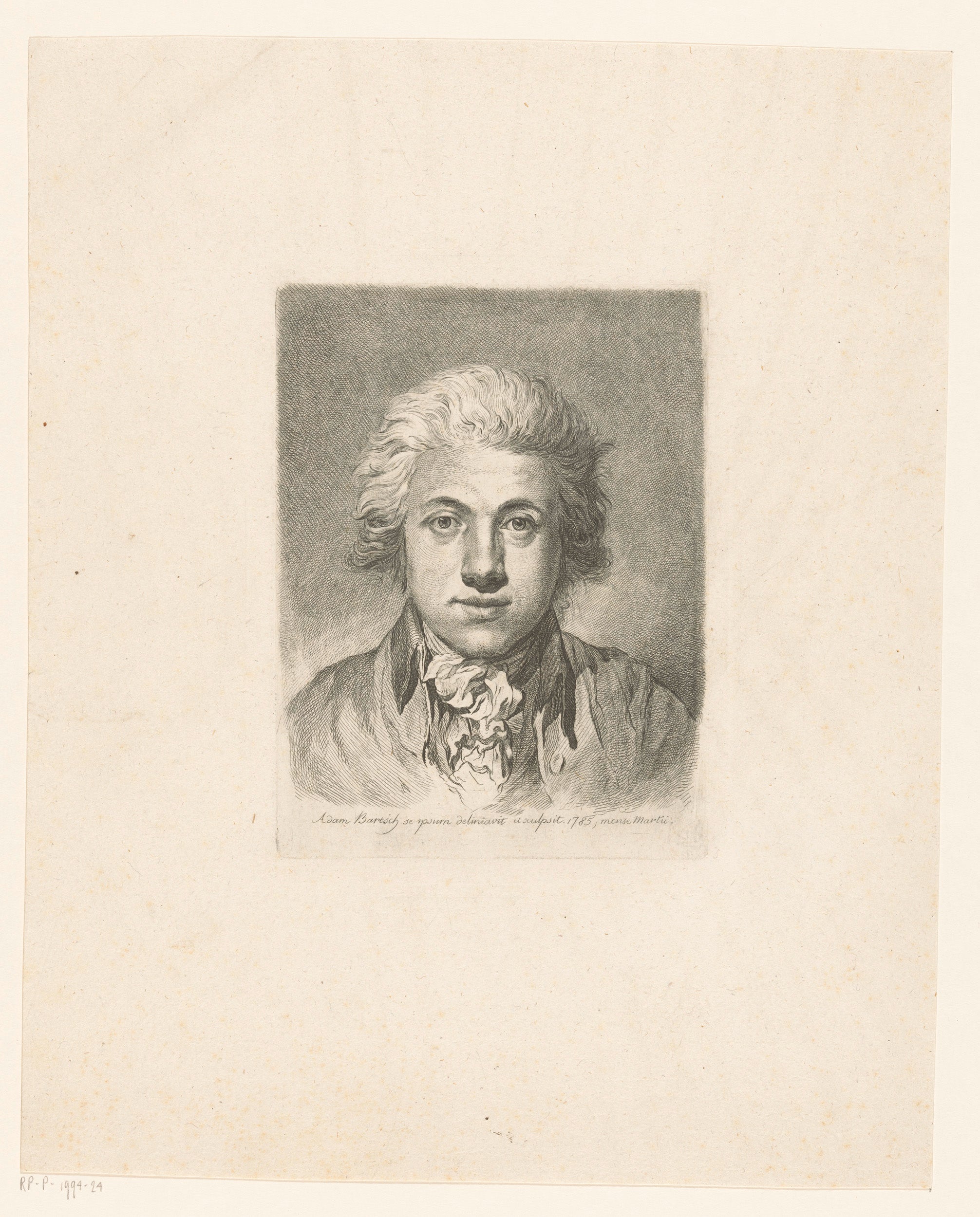 Zelfportret, Adam von Bartsch, 1785