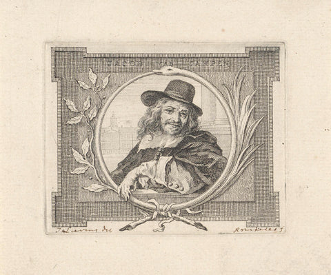 Portrait of Jacob van Campen, Reinier Vinkeles (I) (possibly), 1751 - 1816 Canvas Print