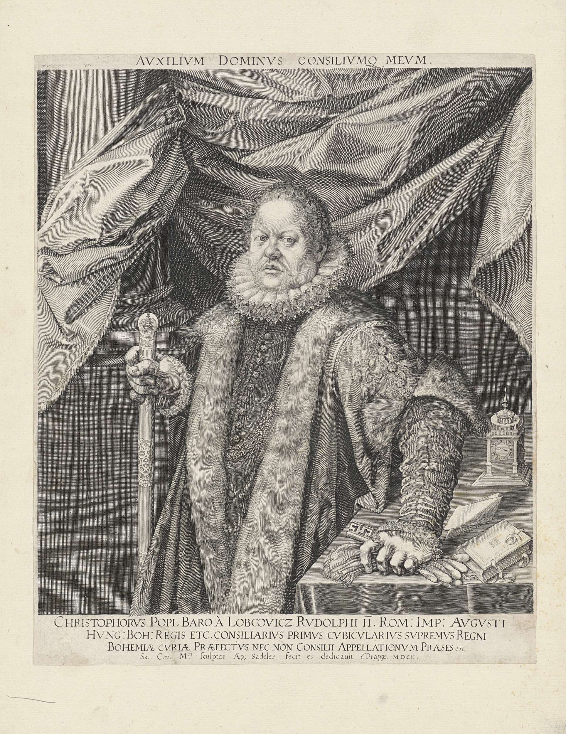 Portrait of Christoph Popel, baron of Lobkowic