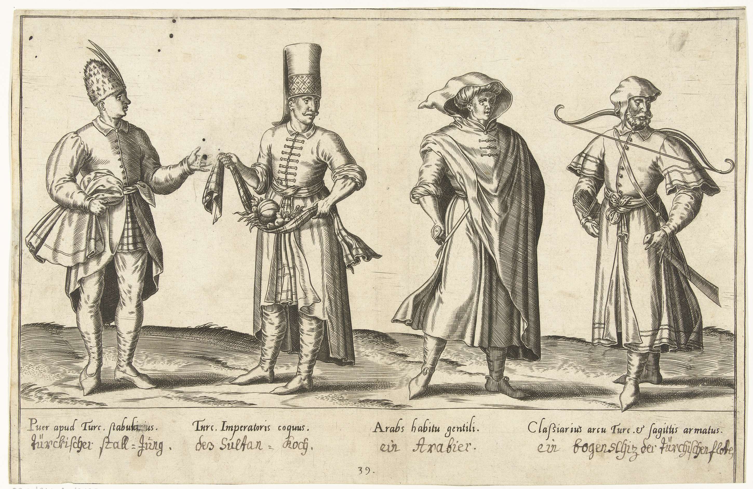 Clothing of Ottomans and Arabs around 1580 Ab CanvasPrints