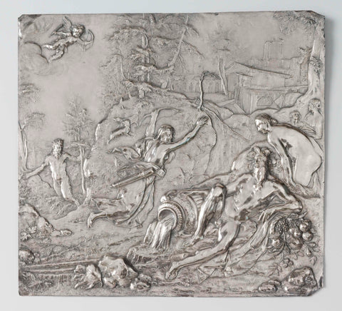 Pan and Syrinx, Paulus Willemsz. van Vianen, 1603 Canvas Print