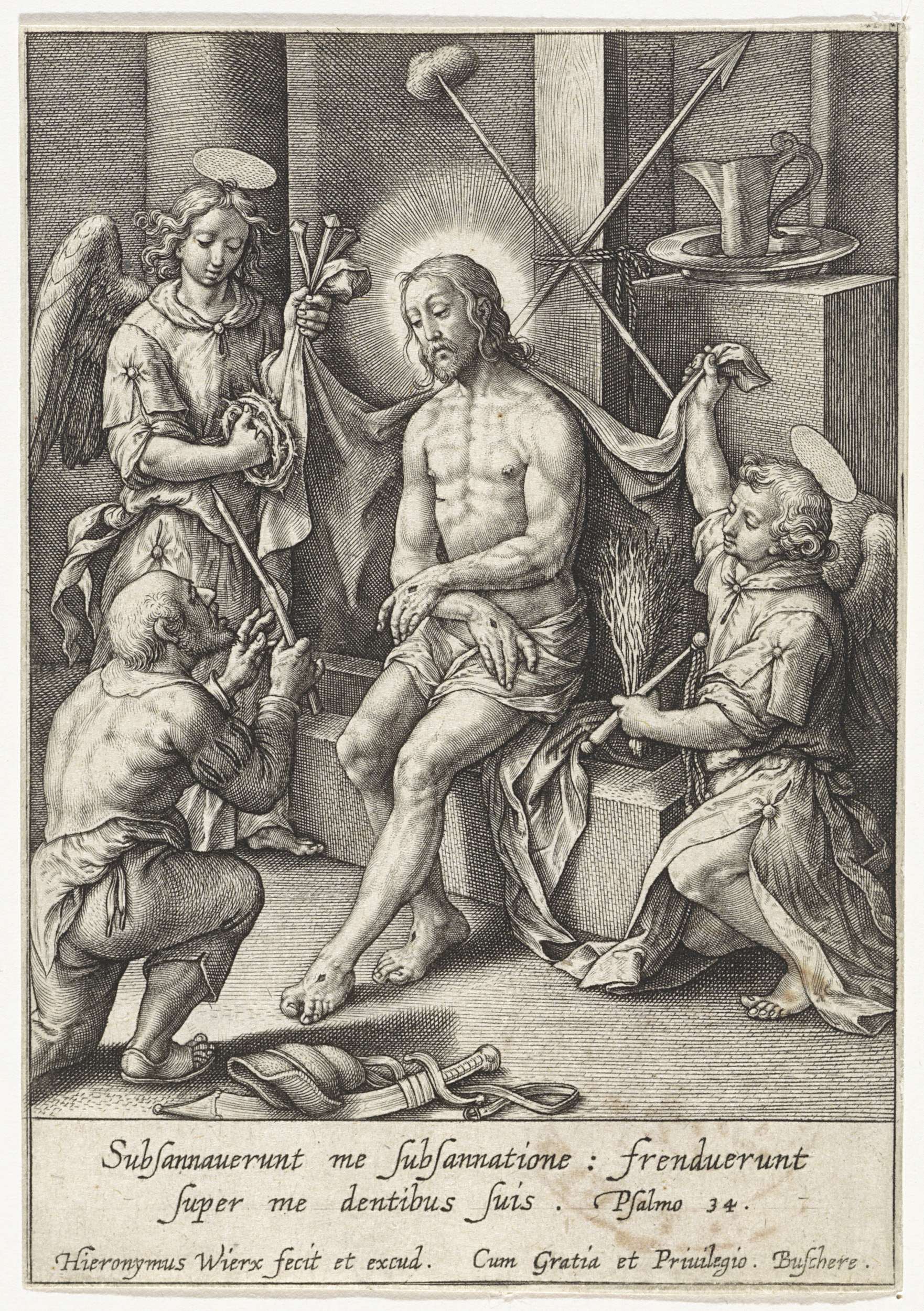 Man Van Smarten Tekst Christus als man van smarten, vergezeld door e | CanvasPrints.com