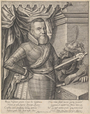 Portrait of William Louis, Count of Nassau-Dillenburg, Nicolaes van Geelkercken, 1614 Canvas Print