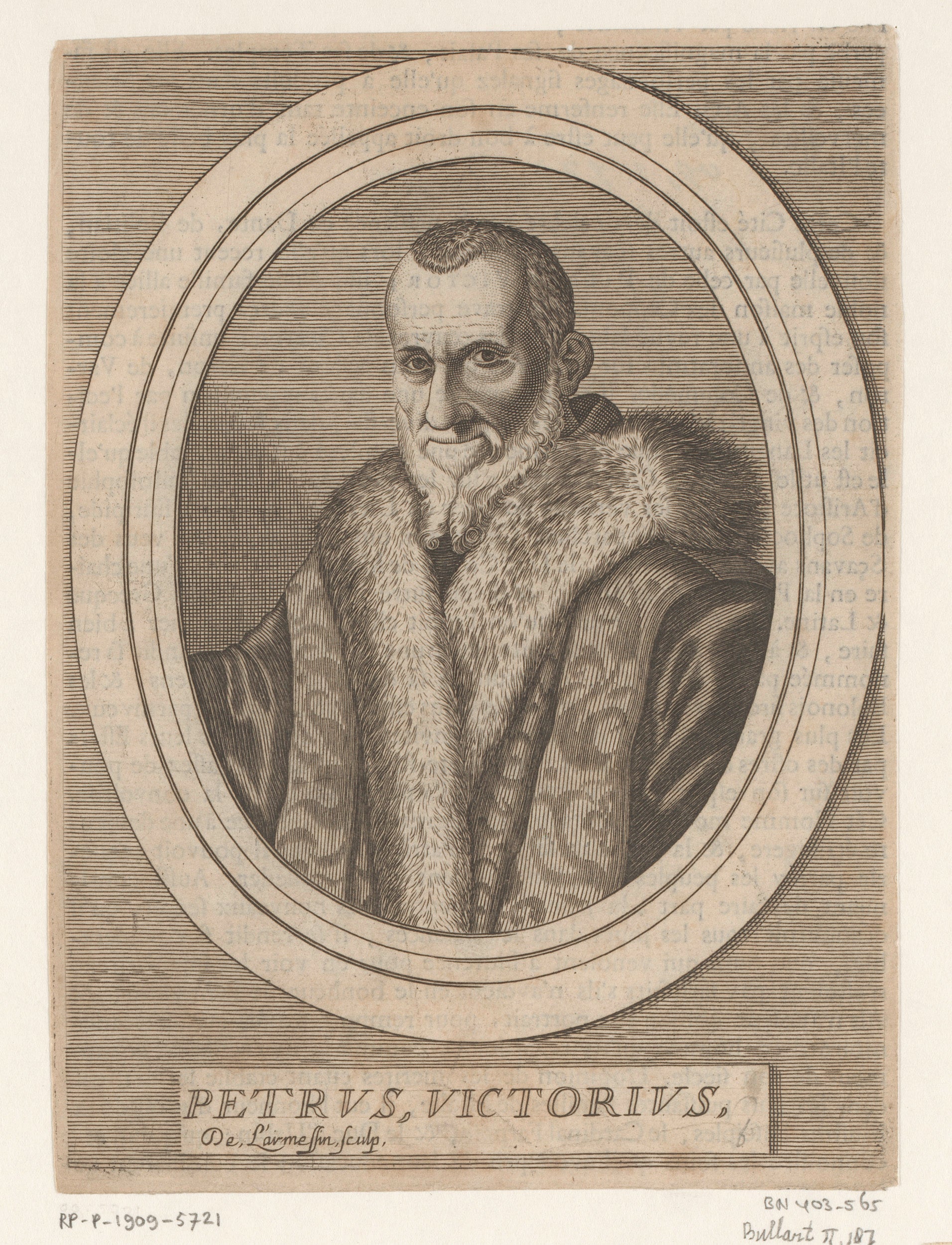 Portrait of Piero Vettòri, Nicolas de Larmessi