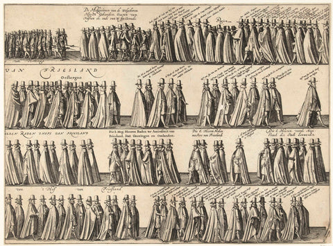 Funeral of Willem Lodewijk, 1620 (sheet 2), Pieter Feddes van Harlingen, 1620 Canvas Print