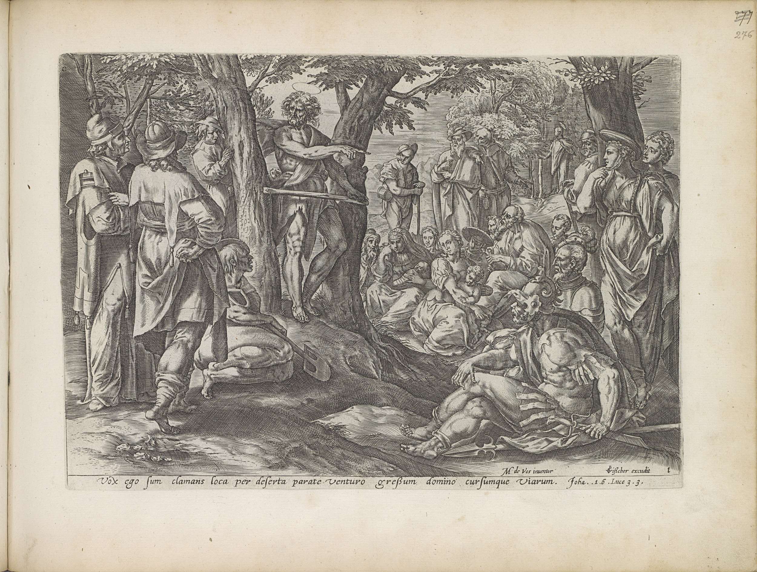 Preaching Of John The Baptist, Maerten De Vos, 