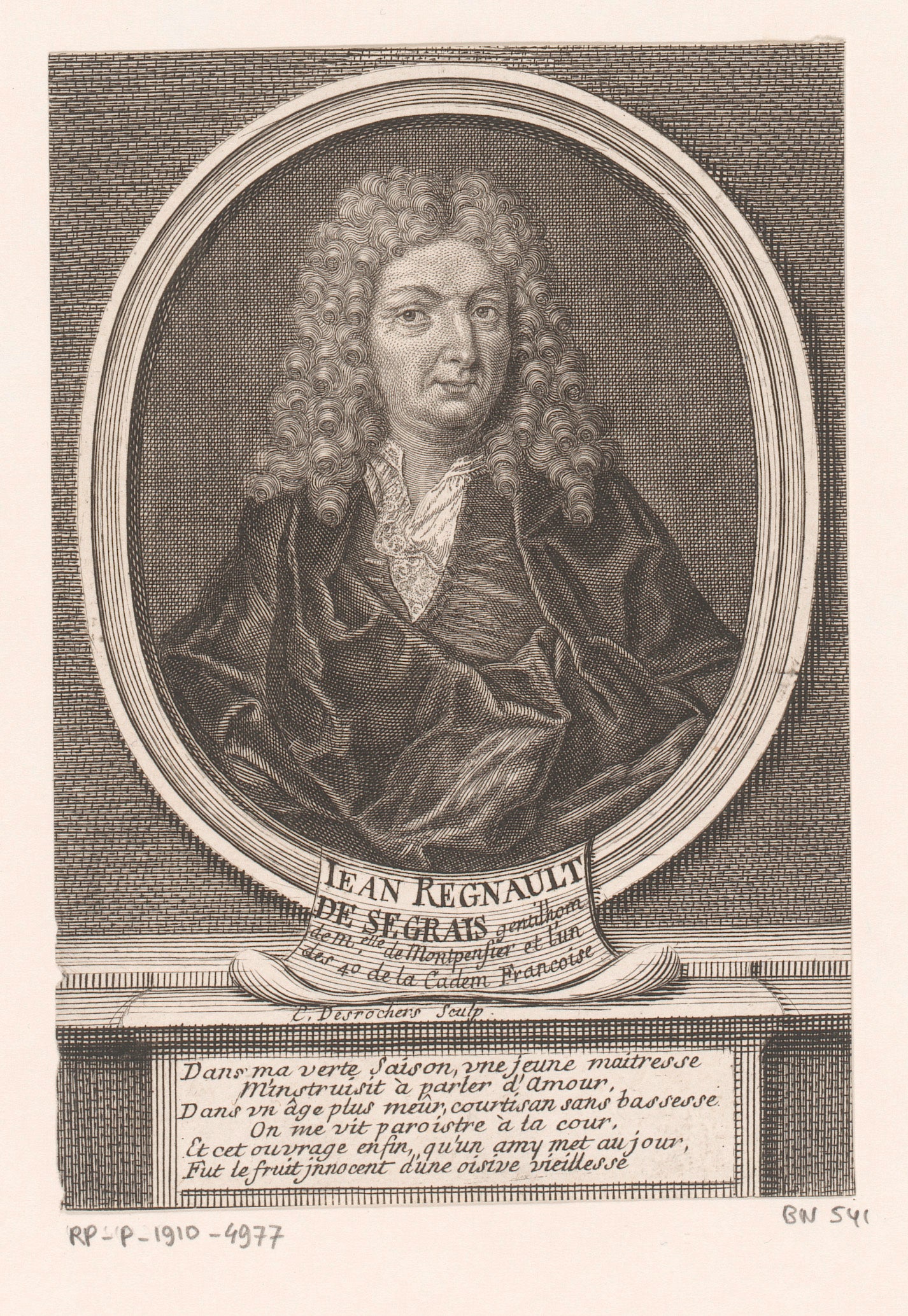 Portret van Jean Regnault de Segrais, Etienne