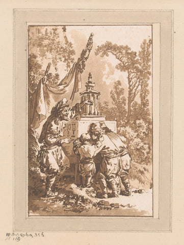 View, Jean Baptist Leprince, 1774 Canvas Print