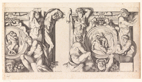 Salmacis in Hermaphroditus / Love in Bread, Carlo Cesio, 1656 Canvas Print