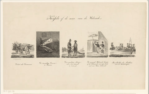 Spotprent op generaal Kessels, Albertus Verhoesen, in or after 1830 Canvas Print
