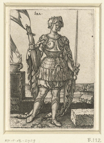 Anger, Heinrich Aldegrever, 1549 Canvas Print