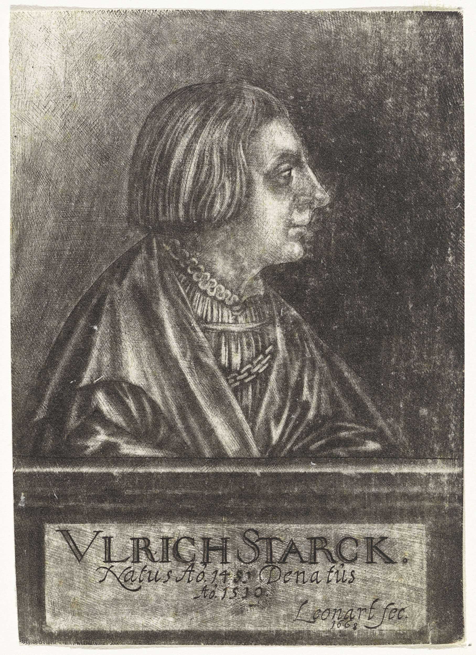 Portrait of Ulrich Starck, Johann Friedrich Le