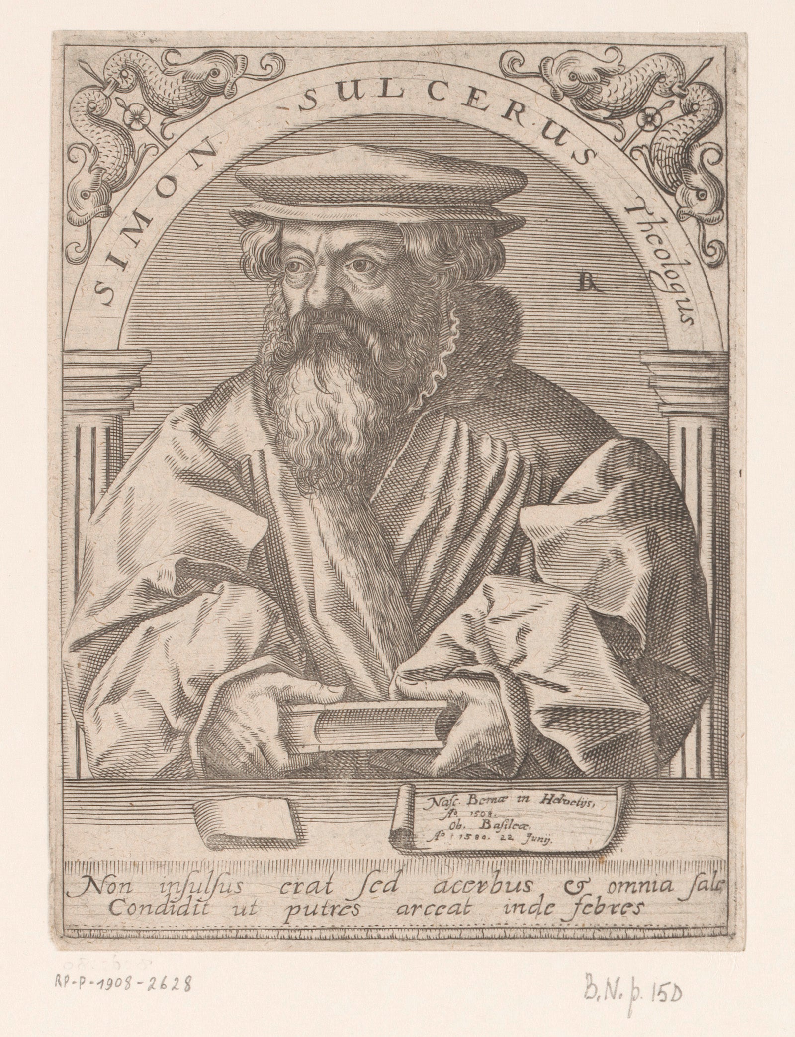 Portrait of Simon Sulzer, Robert Boissard, 159