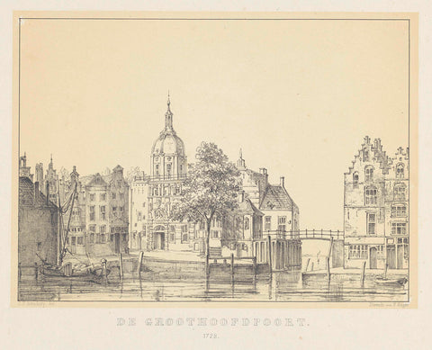 Groothoofdspoort dordrecht, Carel Frederik Bendorp (II), 1872 Canvas Print