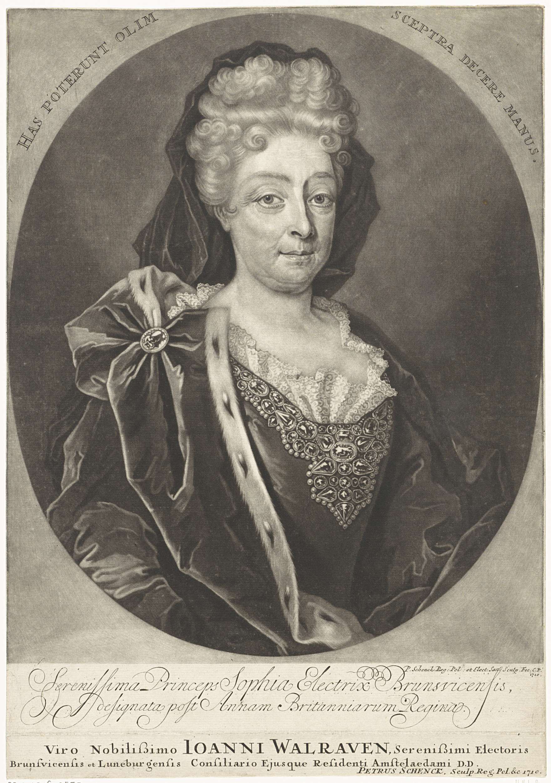Portrait of Sophia of Hanover, Duchess of Brun | CanvasPrints.com