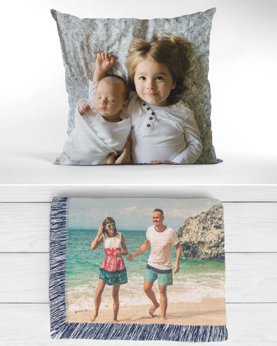 custom photo blankets custom photo pillows