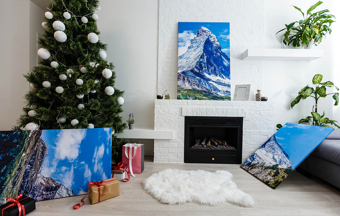 How to hang multiple canvas prints