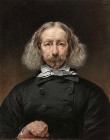 Self-portrait, Jean Augustin Daiwaille, 1810 - 1850 Canvas Print