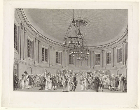 Concert hall of Felix Meritis in Amsterdam, Noah van der Meer (II), 1791 Canvas Print