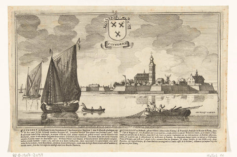 View of Klundert, Gaspar Bouttats, 1679 Canvas Print