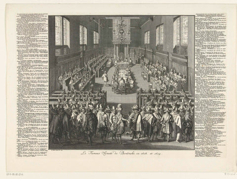 Opening of the Synod of Dordrecht, 1618, Bernard Picart, 1729 Canvas Print