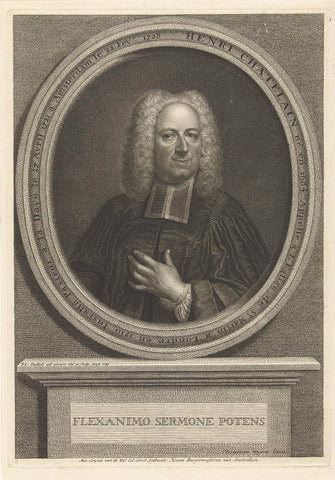 Portrait of Henri Chatelain, Philippus Endlich, 1739 Canvas Print