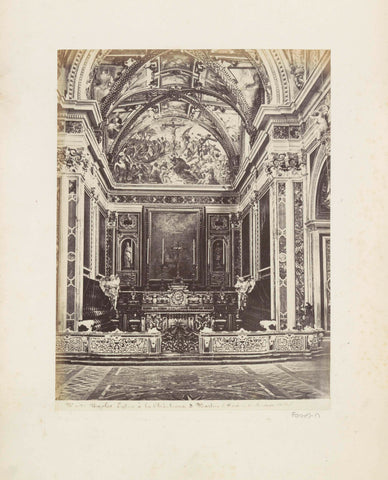 Church of the monastery of San Martino in Naples, anonymous, c. 1865 - c. 1875 Canvas Print