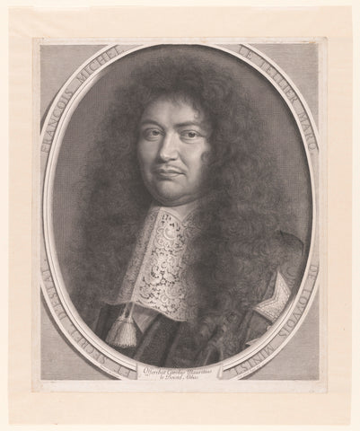 Portrait of Michel le Tellier, Robert Nanteuil, 1677 Canvas Print