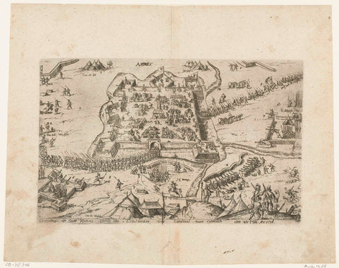 Verovering van Ardres, 1596, Philipp Uffenbach (attributed to), 1596 - 1598 Canvas Print