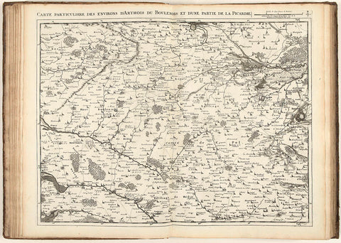 Map of Artesia and part of Picardy, 1708, Jacobus Harrewijn, 1708 Canvas Print