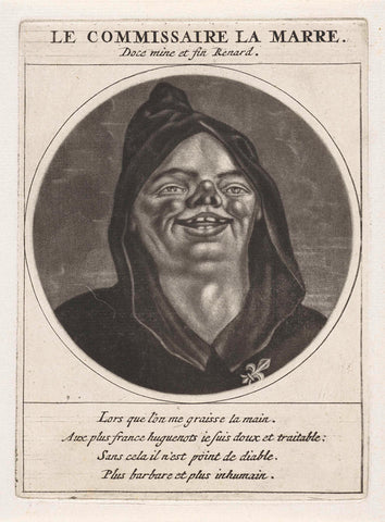 Portrait of La Marre, Jacob Gole, 1691 Canvas Print