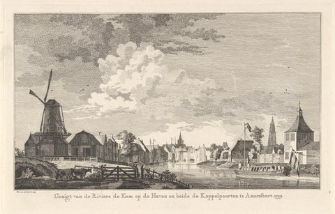 Koppelpoort in Amersfoort, 1759, Paulus van Liender, 1759 Canvas Print