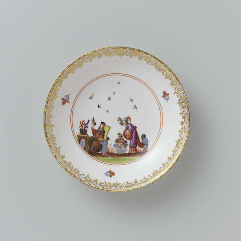 Cup and saucer, Meissener Porzellan Manufaktur, c. 1730 Canvas Print