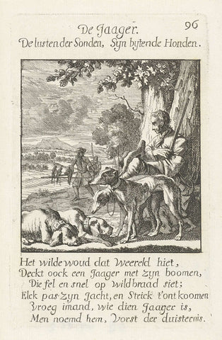 Hunter, Caspar Luyken, 1694 Canvas Print