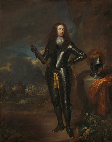 Portrait of William III, Prince of Orange and Stadholder, Caspar Netscher, c. 1680 - c. 1684 Canvas Print