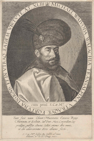 Portret van Mihai Viteazul, Aegidius Sadeler, 1601 Canvas Print