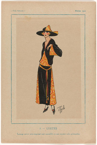 Très Parisien, February 1922: 5.- LYETTE, Thylo, 1922 Canvas Print