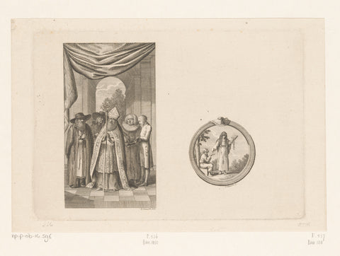 Two performances from Salzmann's Carl von Carlsberg, Daniel Nikolaus Chodowiecki, 1785 Canvas Print