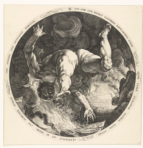 Ixion, Hendrick Goltzius, 1588 Canvas Print