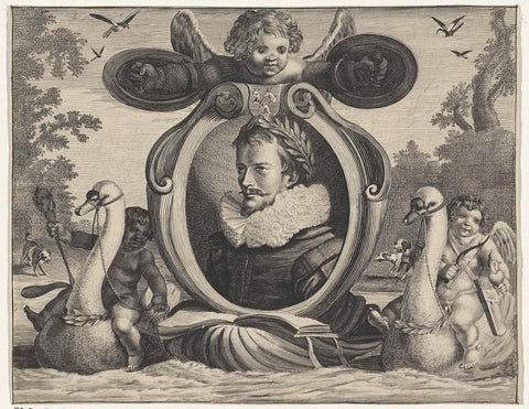 Portret van Jan Jansz Starter, Jan van de Velde (II), 1623 Canvas Print