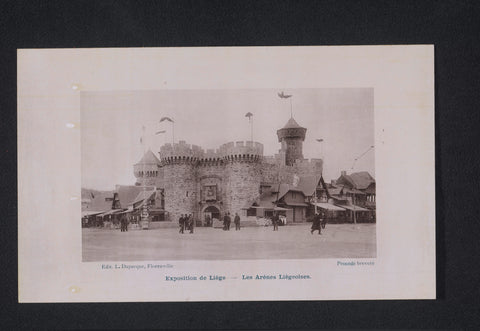 View of the arena of the 1905 World's Fair in Liège, anonymous, 1905 Canvas Print