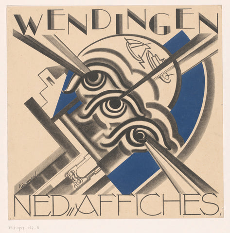 Omslagontwerp voor: Wendingen, 1931, Mommie Schwarz, in or before 1931 Canvas Print