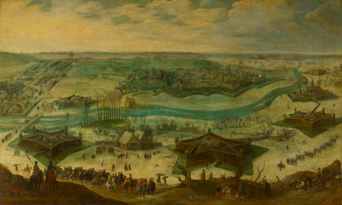 The Siege of Jülich, 1621-22, Sebastiaen Vrancx (attributed to), c. 1635 Canvas Print