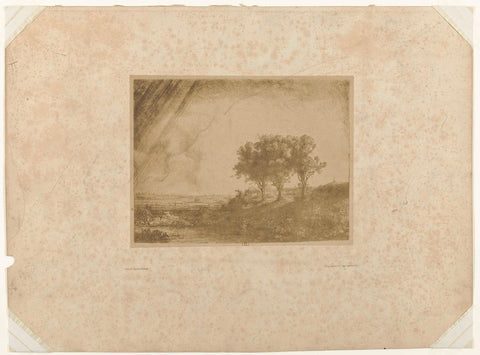 The three trees, Bisson Frères, 1854 - 1858 Canvas Print