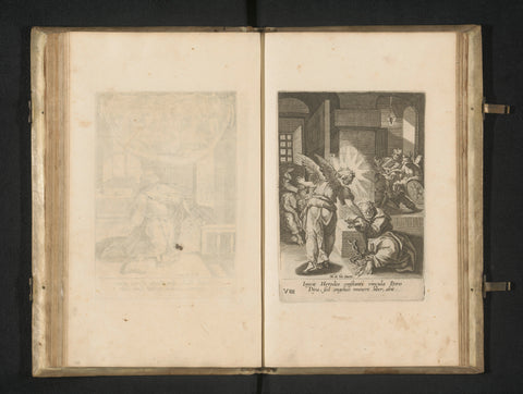 Liberation of Peter from prison, anonymous, 1654 Canvas Print