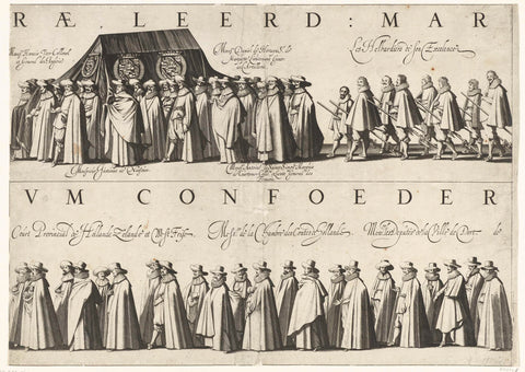 Funeral procession of Prince Maurits (plate 8), 1625, Jan van de Velde (II), 1626 Canvas Print