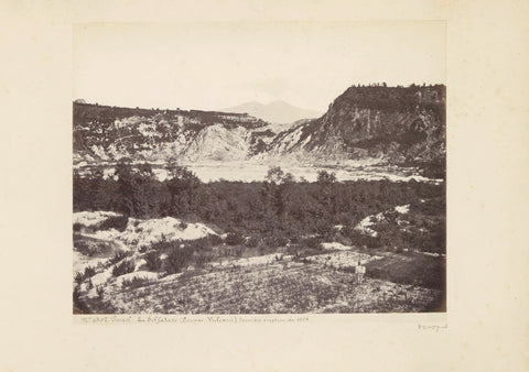 Landscape with hot springs at Pozzuoli, anonymous, c. 1865 - c. 1875 Canvas Print