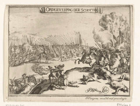 Onderwerping van de Schotten door Willem III, 1690, Jan van Vianen, 1690 Canvas Print