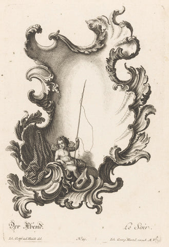 Evening, anonymous, 1745 Canvas Print